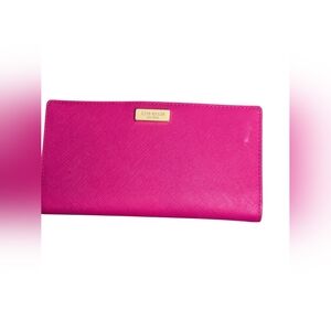 Kate Spade New York NEWBURY LANE Stacy Saffiano Leather Wallet Pink